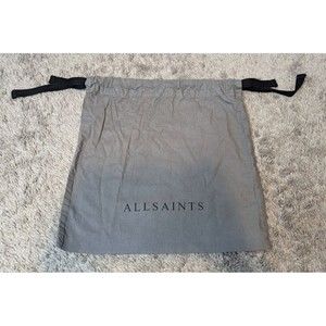 All Saints Slate Gray Purse Duster Bag 13" x 12 1/2"
